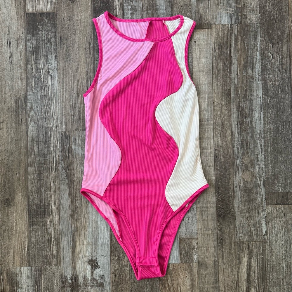 Pink Wave Bodysuit